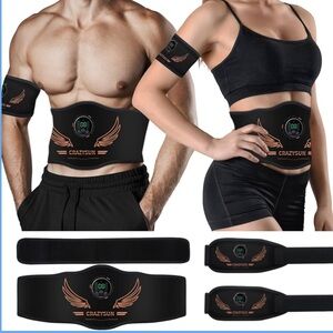 ⚫️ Crazysun Ab Stimulator Belt Tactical Abs Stimulator Muscle Toner New In Box
